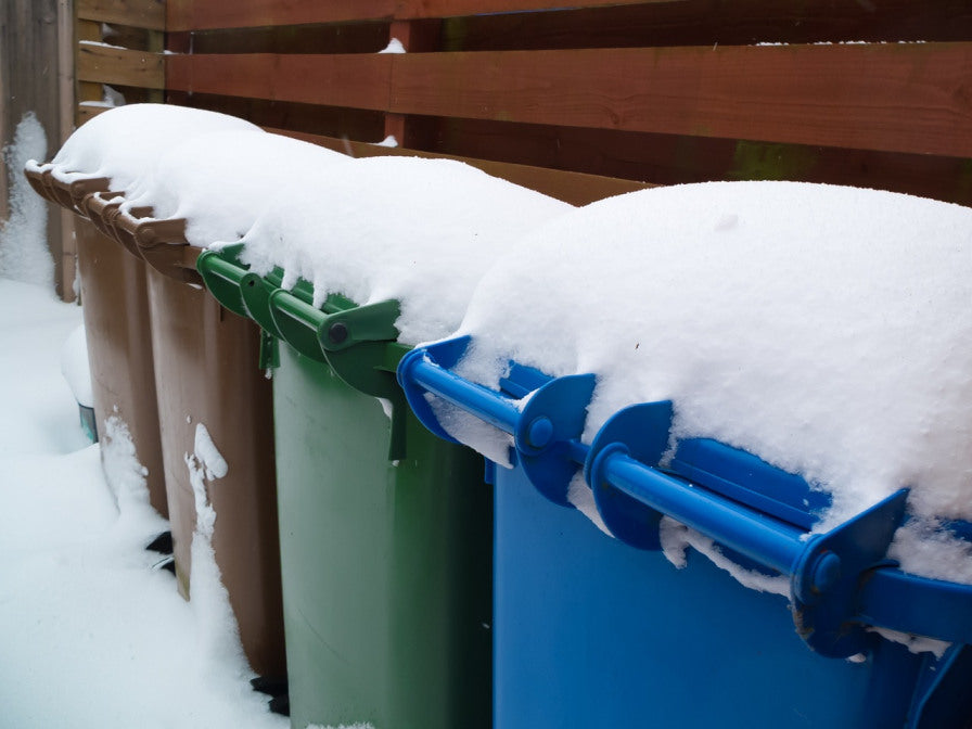 A Frozen Wheelie Bin is Snow Joke