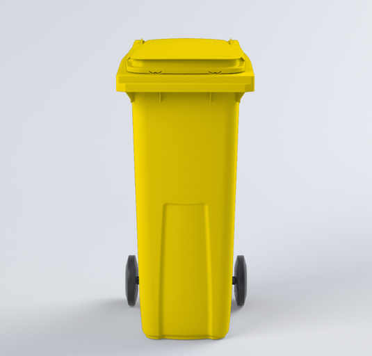 Yellow Wheelie Bins All Sizes Available Manufactured in the UK