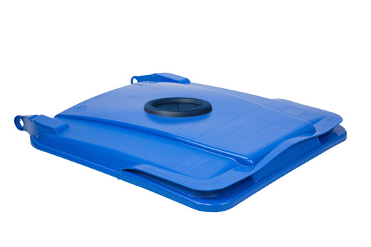 Bottle Recycling 240 Litre Wheelie Bin With Rubber Push Flaps