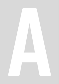 Classic Wheelie Bin Letters - A-E