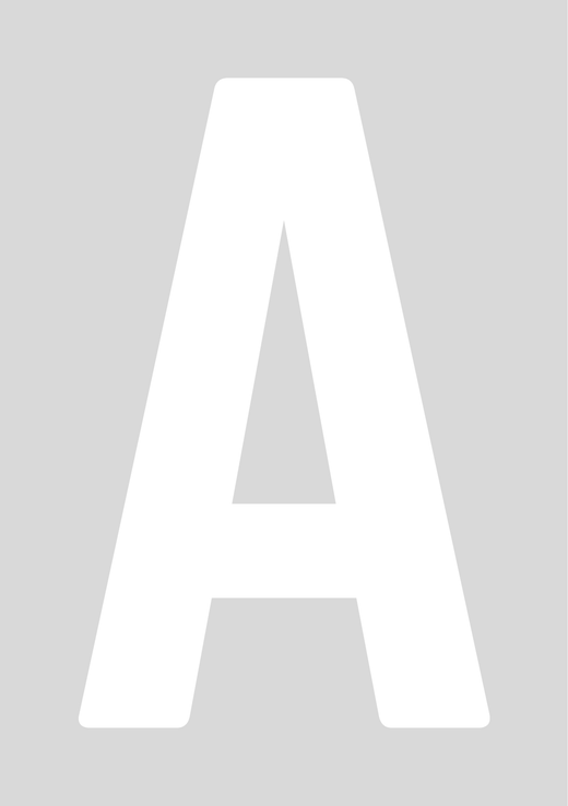 Classic Wheelie Bin Letters - A-E