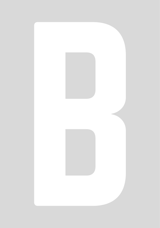 Classic Wheelie Bin Letters - A-E