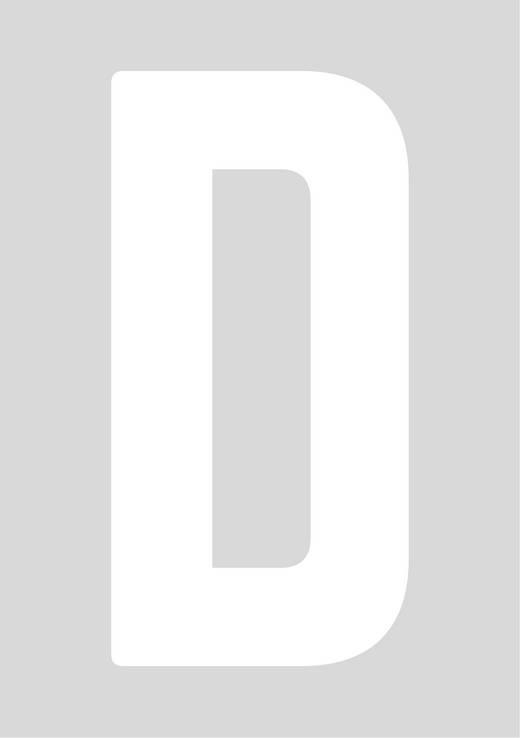 Classic Wheelie Bin Letters - A-E