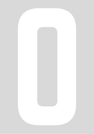 Classic Wheelie Bin Numbers - 0-9