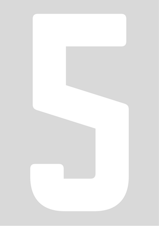 Classic Wheelie Bin Numbers - 0-9