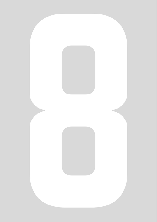 Classic Wheelie Bin Numbers - 0-9