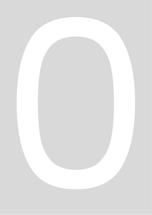 Modern Wheelie Bin Numbers - 0-9