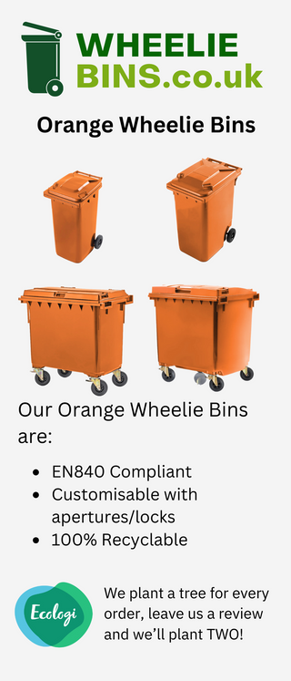 Orange Wheelie Bins