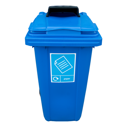 240 Litre Wheelie bin with Paper Hood Aperture