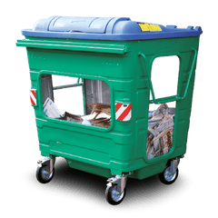 1100 Litre Metal with Transparent Panels