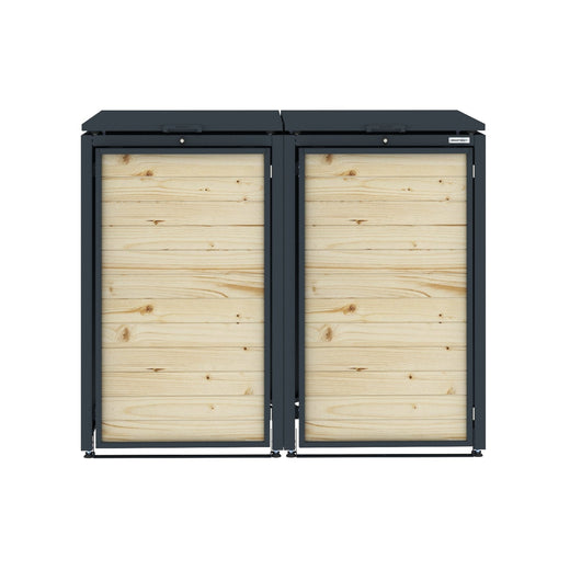 Sherwood Timber Slatted Wheelie Bin Storage