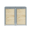 Sherwood Timber Slatted Wheelie Bin Storage