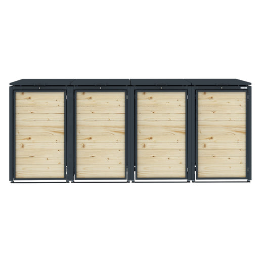 Sherwood Timber Slatted Wheelie Bin Storage