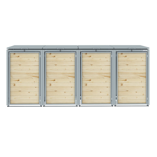 Sherwood Timber Slatted Wheelie Bin Storage