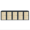 Sherwood Timber Slatted Wheelie Bin Storage
