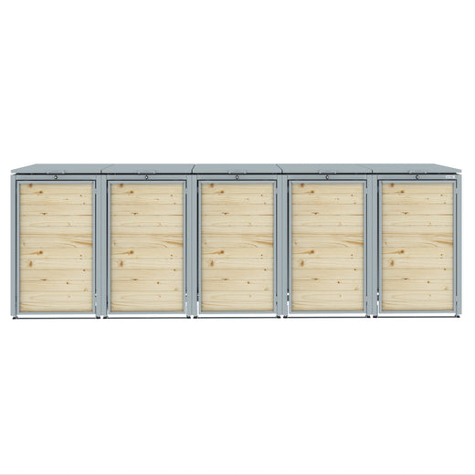 Sherwood Timber Slatted Wheelie Bin Storage