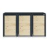 Sherwood Timber Slatted Wheelie Bin Storage