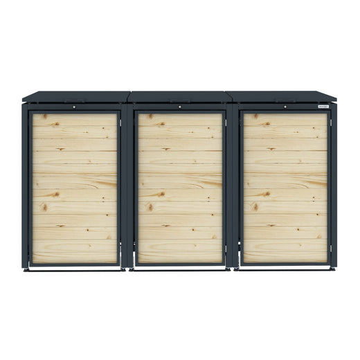 Sherwood Timber Slatted Wheelie Bin Storage