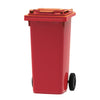 Bottle Recycling 120 Litre Wheelie Bin With Rubber Push Flaps