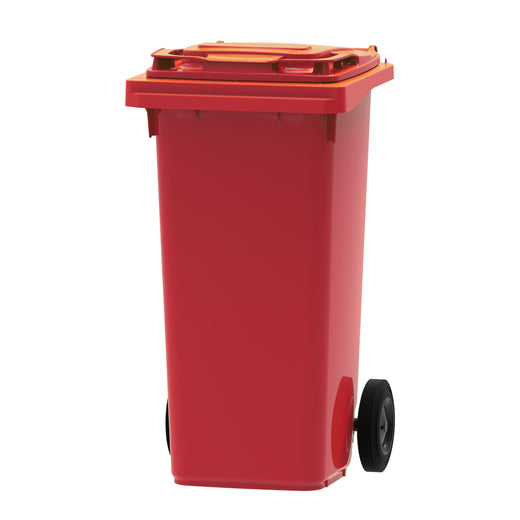 Bottle Recycling 120 Litre Wheelie Bin With Rubber Push Flaps