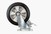 Braked Heavy Duty 200 mm Aluminium Centred Castor and Plate - 350 kg