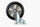 Unbraked Heavy Duty 200 mm Rubber Swivel Castor and Plate - 350 kg