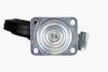 Braked 200 mm Rubber Swivel Castor and Plate - 205 kg