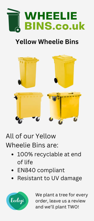 Yellow Wheelie Bins