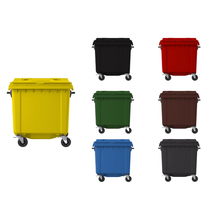 1100 Litre Wheelie Bin Fast Delivery As Standard
