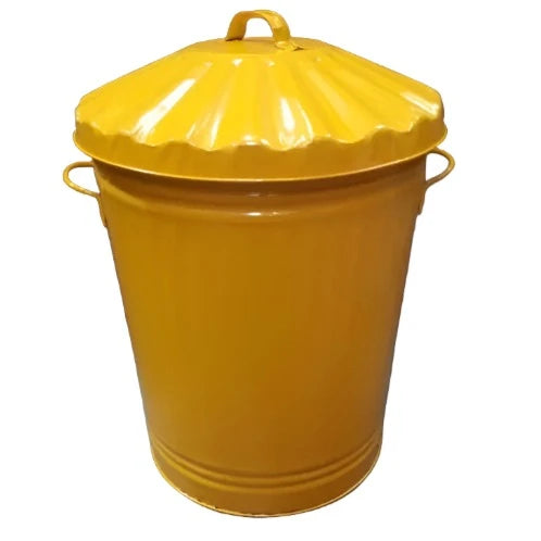 Coloured on sale metal dustbins