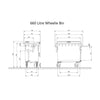 4 x 660 Litre Wheelie Bins in any Colour (Pallet Quantity)