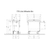 770 Litre Wheelie Bin