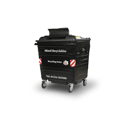 660 Litre Metal Wheelie Bin